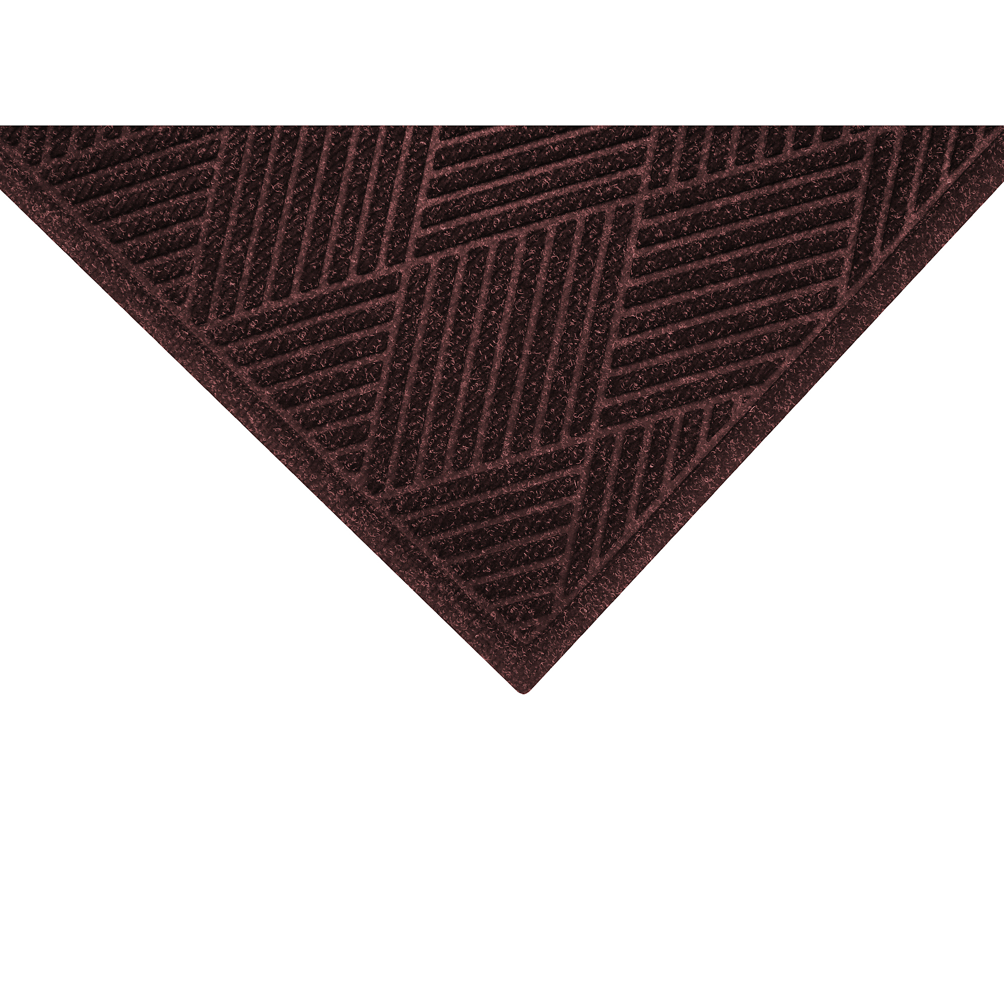 M+A Matting WaterHog Max Diamond Fashion Scraper/Wiper Safety Mat, 2' x 3' Maroon, 3/8" Thickness, Universal Cleat, Model # 22977423070
